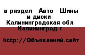  в раздел : Авто » Шины и диски . Калининградская обл.,Калининград г.